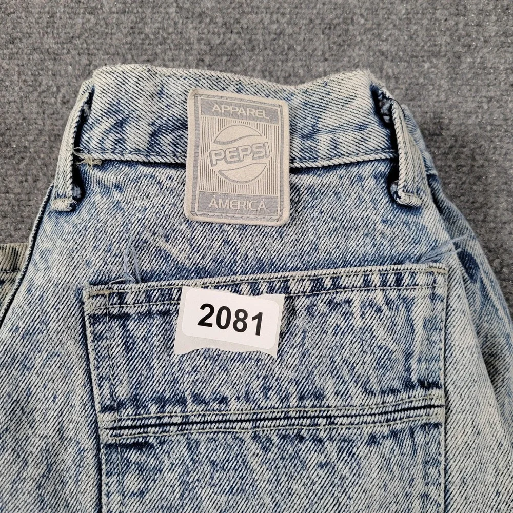 Vintage Pepsi Jeans Womens 13 30x30 Acid Wash Tapered Denim Pants USA 80/90s - Picture 11 of 14
